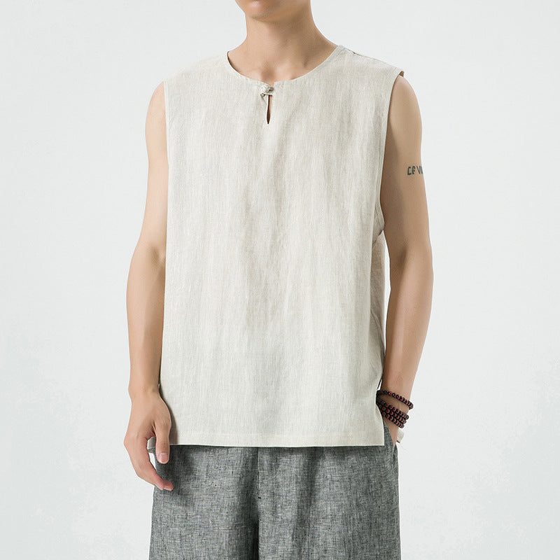 Linen Vintage Loose Vest