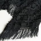 Sleeveless Fringed Cardigan