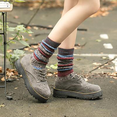 Japanese Retro Striped Stockings