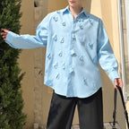 Raw Edge Rags Peak Collar Shirt