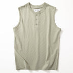 Wide Shoulder Sleeveless T-Shirt