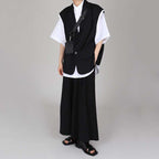 Casual Thin Sleeveless Suit Jacket Draped Loose Pants Two-piece Set