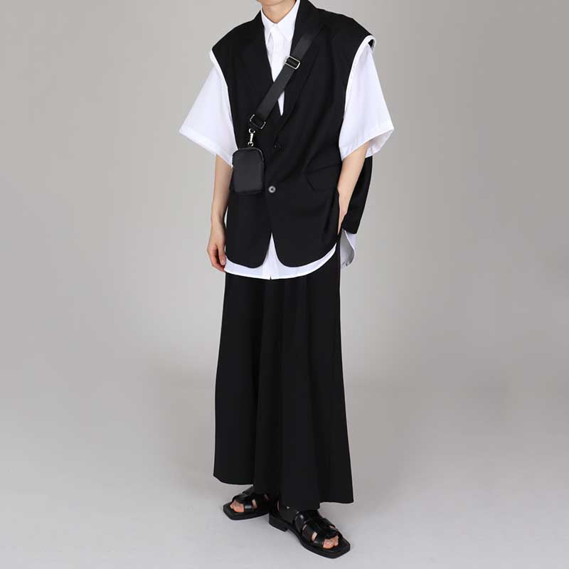 Casual Thin Sleeveless Suit Jacket Draped Loose Pants Two-piece Set