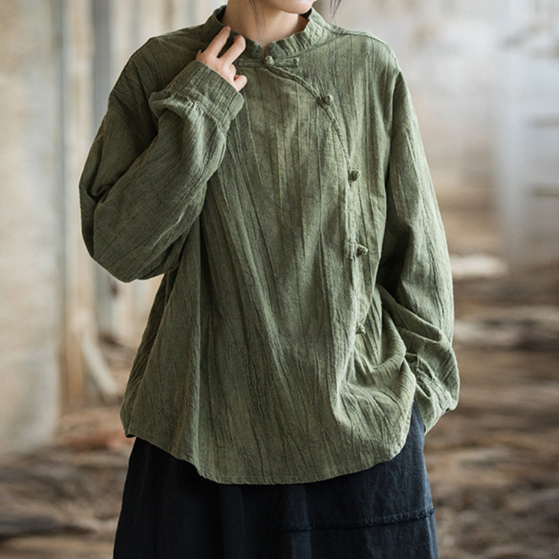 Tie-Dye Loose Button Shirt