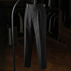 Italian Casual Paris Buckle Straight Business Trousers