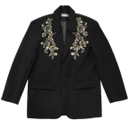 Embroidered Sequined Casual Blazer