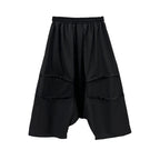 Three-point Splicing Loose Plus Size Straight Pants