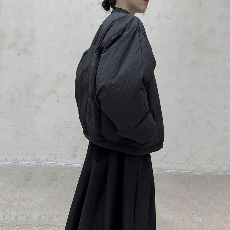 V-neck Bat Sleeves Down Jacket