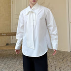 Tie-Panel Drape Casual Shirt