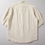 Vintage Stand Collar Loose Shirt