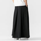 Retro Loose Wide-leg Pleated Skirt Pants