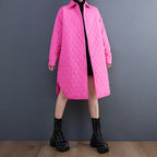 Solid Color Single Breasted Coat