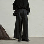 Detachable Samurai Wide Leg Pleated Culottes