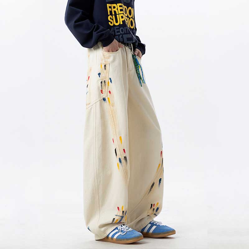American Graffiti Loose Wide-Leg Jeans