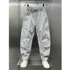 Zipper Scimitar Loose Straight Harem Pants