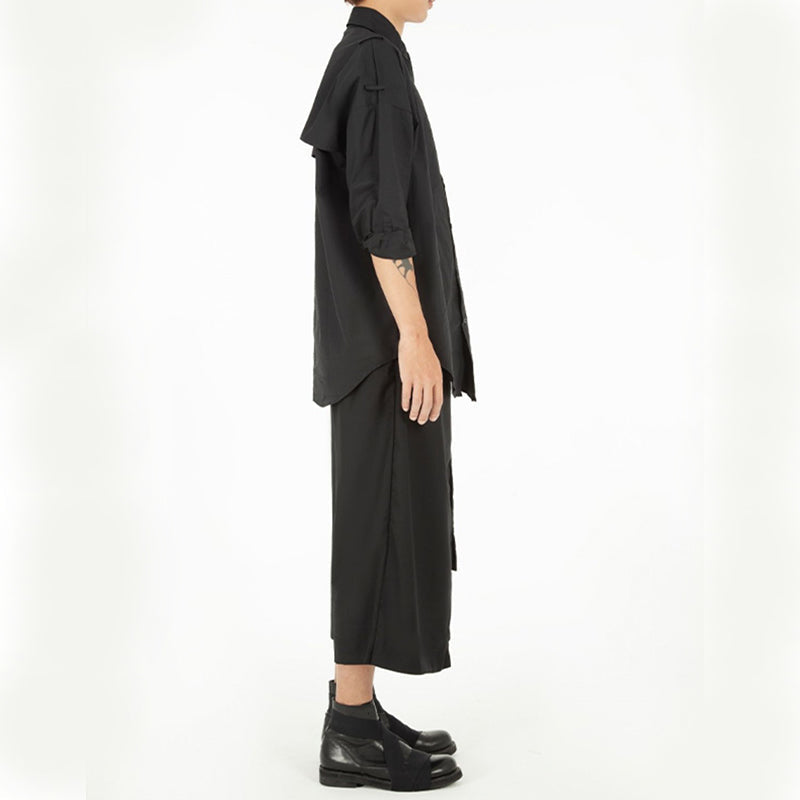 Loose Casual Cropped Pants