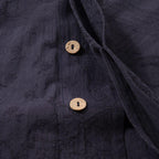 Cotton and Linen Jacquard Vintage Half Sleeve Shirt