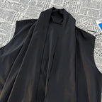 Irregular Shoulder Ice Silk Sleeveless Vest