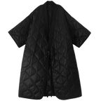 Retro Rhombus Knee-length Cotton Coat