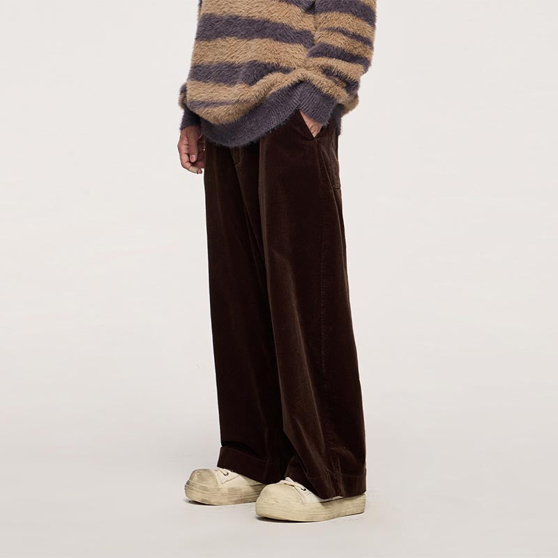 Cotton Corduroy Vintage Loose Wide Leg Pants