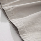 Cotton Elastic Drawstring Straight Loose Casual Shorts