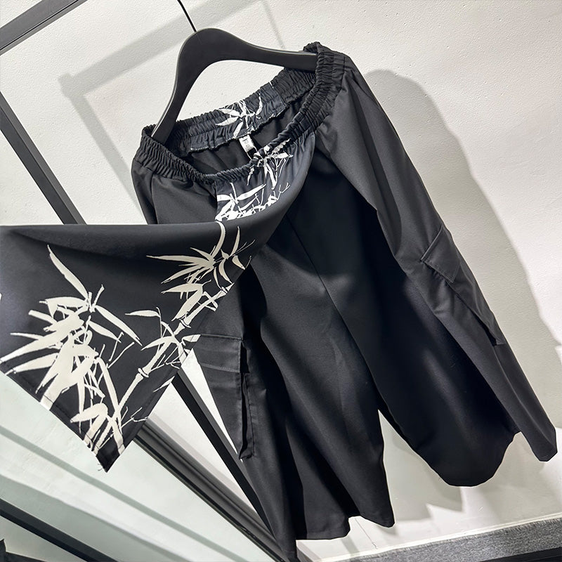 Patch Printed Loose Culottes