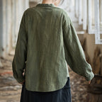 Tie-Dye Loose Button Shirt