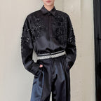 Brocade 3D Sequin Embroidered Shirt