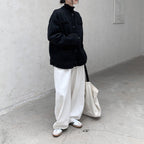 Loose Casual Crewneck Knitted Cardigan Sweater