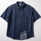 Denim Loose Thin Retro Workwear T-shirt