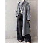 Casual Stand Collar Solid Color Coat