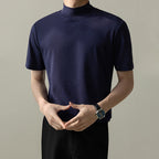 Casual Breathable Slim Fit Solid Color T-shirt