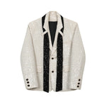 Ribbon Sequin Stage Dress Blazer