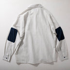 Japanese Striped Retro Patchwork Loose Casual Shirt