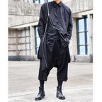 Zipper Long Sleeve Mid-length Shirt