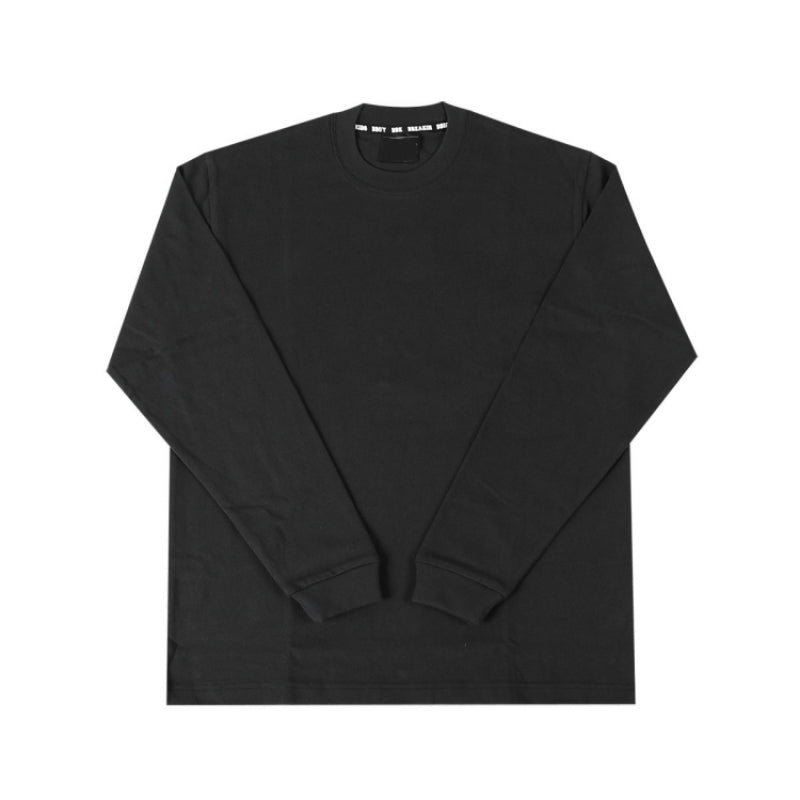 Street Loose Solid Color Long Sleeve T-shirt