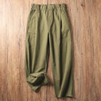 Wide-leg Cotton Loose Japanese Retro Casual Trousers