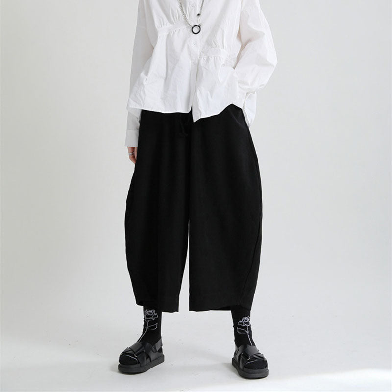 Vintage Brushed Curved Wide Leg Pants