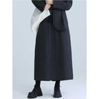 Retro Winter Mid-length Cotton Skirt