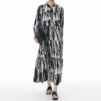 Loose Bohemian Striped Cake Dress