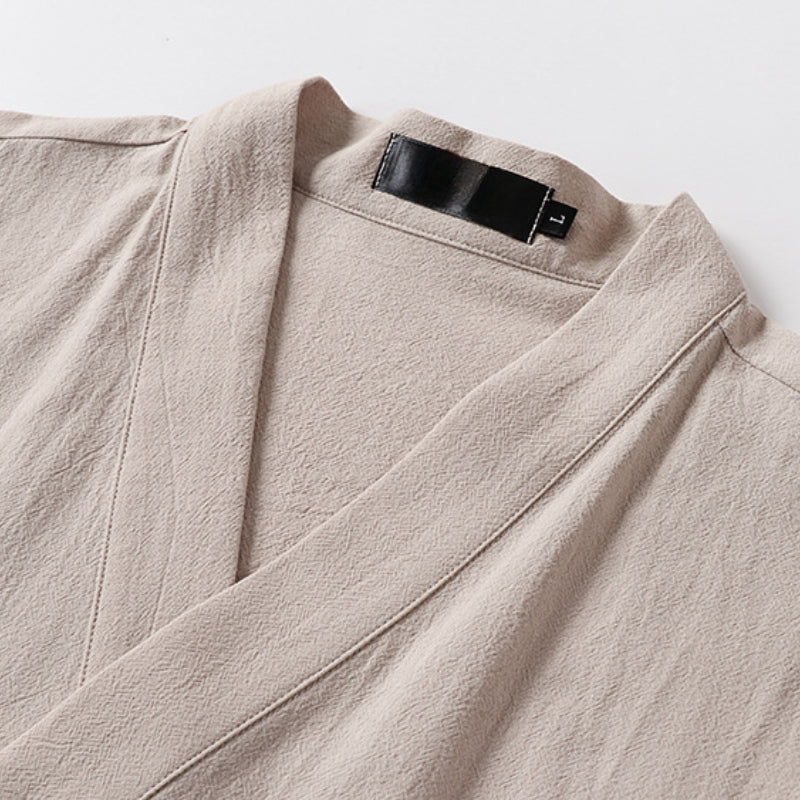 Slanted Collar Loose Vest