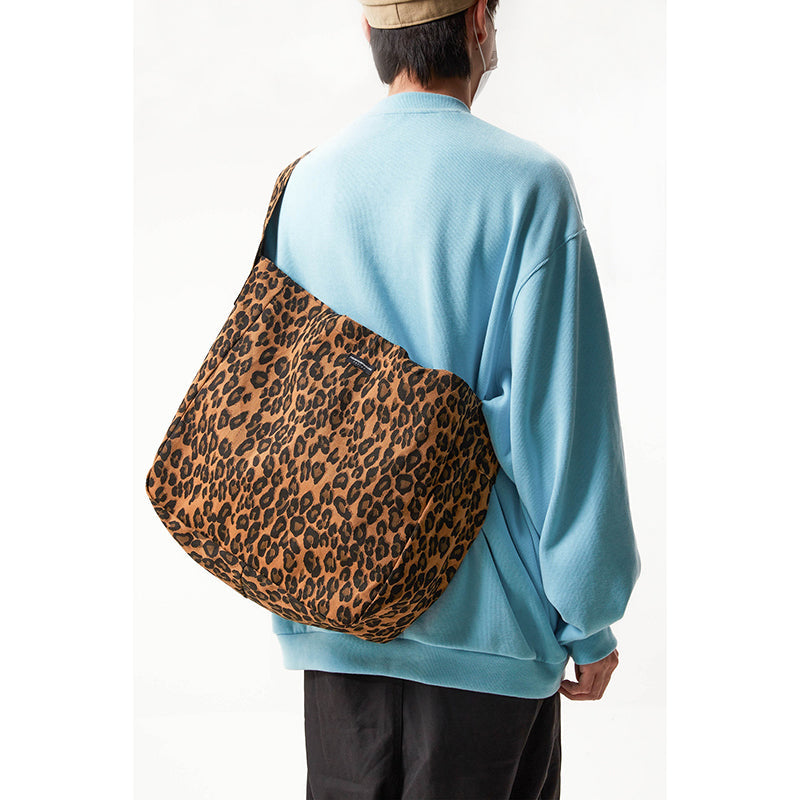 Vintage Leopard Print Large Capacity Shoulder Bag
