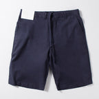 Thin Cotton and Linen Basic Solid Color Straight Loose Shorts