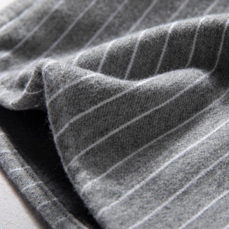 Striped Retro Slim Fit Casual Shirt Top