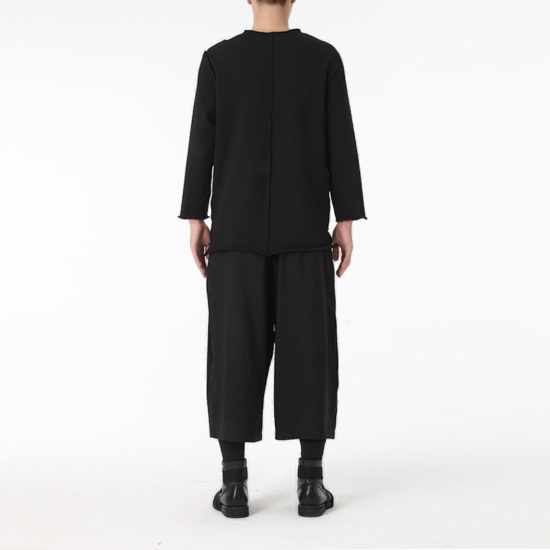 Loose Casual Cropped Pants