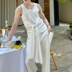 Designed Lace-up Sleeveless Bottoming Shirt