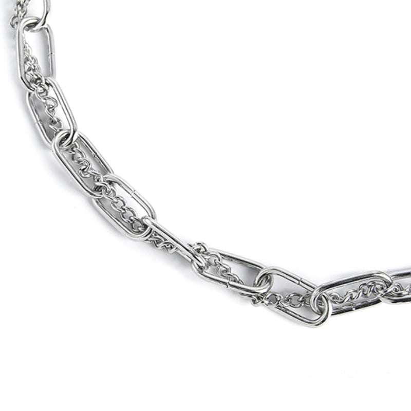 Stainless Steel Chain Wrap Necklace