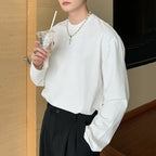 Loose Round Neck Cotton T-shirt