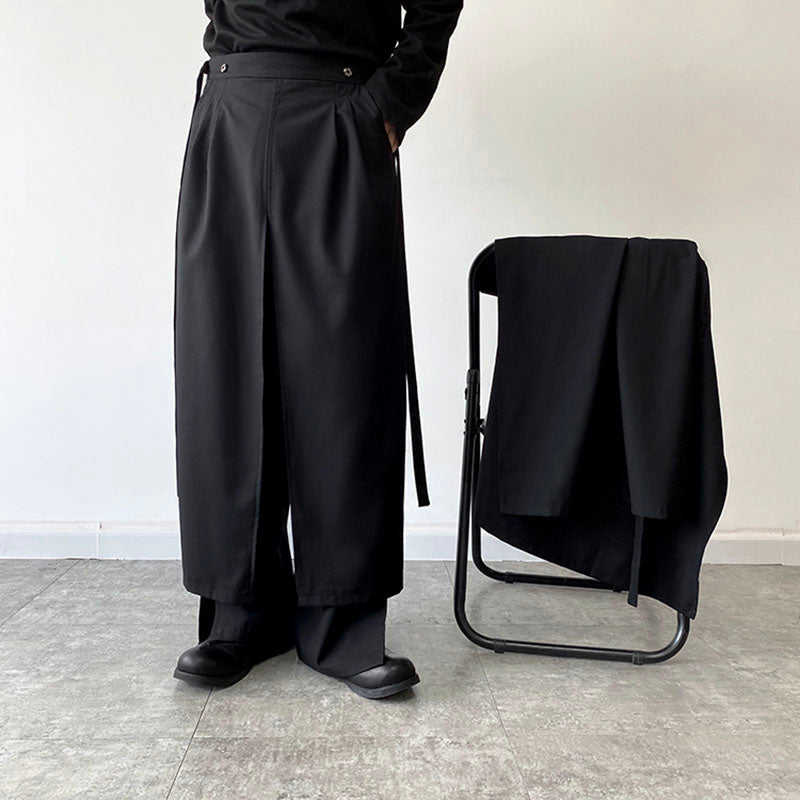 Irregular Layered Wide Leg Culottes