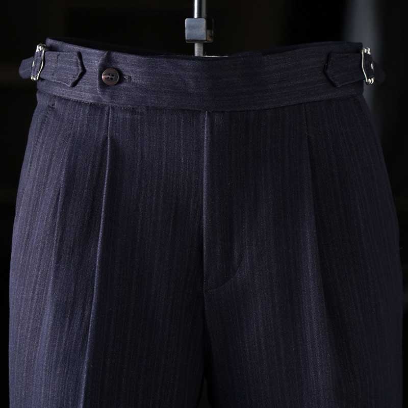 Vintage Paris Button Drape Business Pants